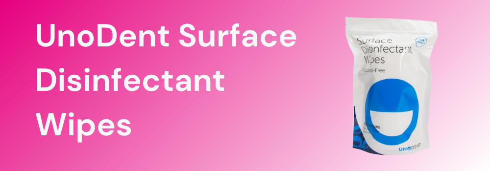 A pack of UnoDent Surface Disinfectant Wipes