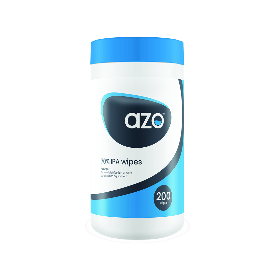 AzoWipe 70% IPA Disinfectant Wipes Size: 200 x 200mm 