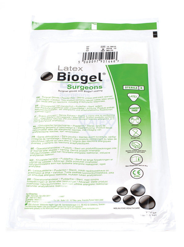 Biogel Surgeons Sterile Gloves Size 8 