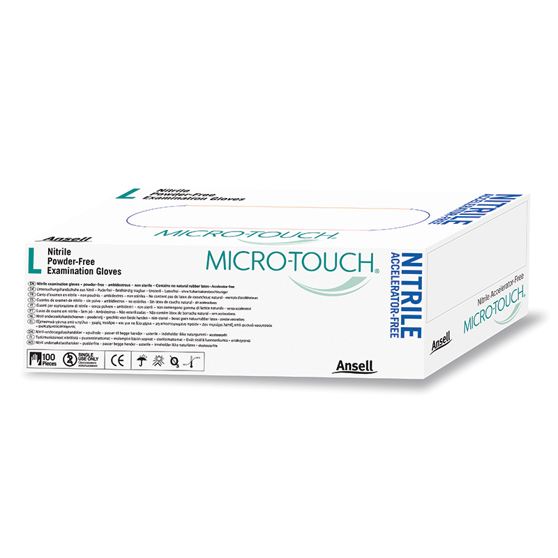 Micro-Touch Nitrile Examination Gloves Medium 