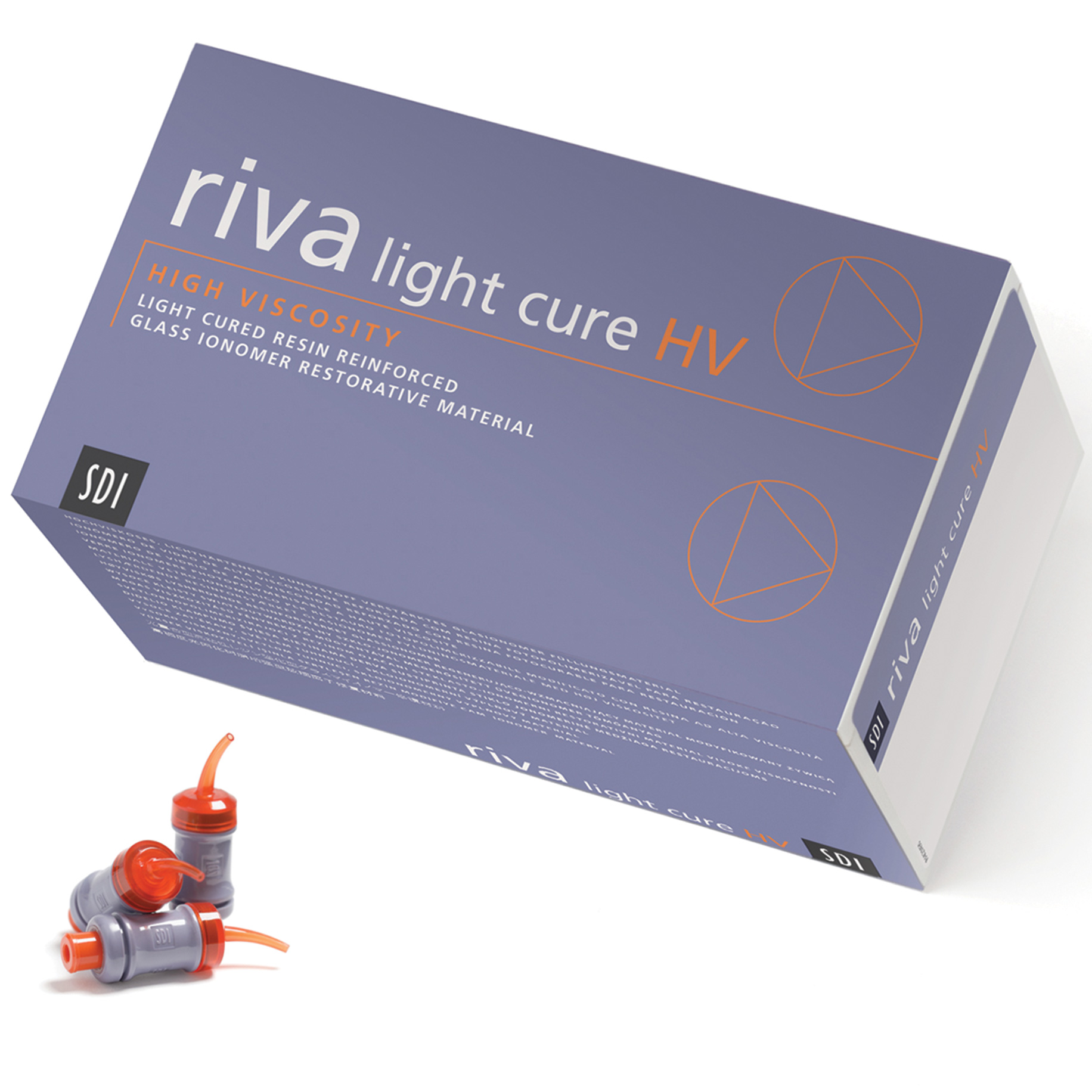 FGS191 Riva Light Cure HV Glass Ionomer Capsules A2