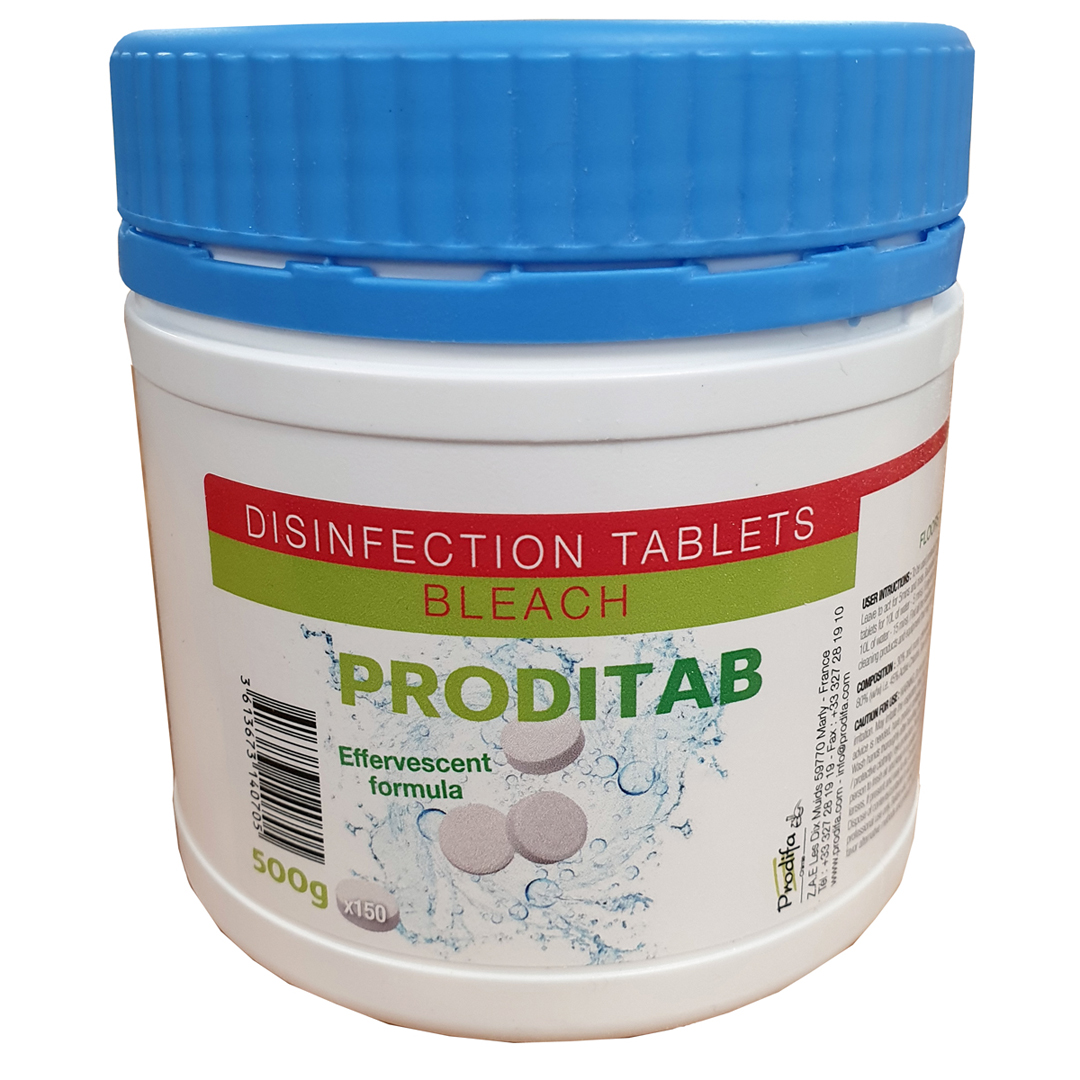 Proditab Disinfection Tablets - Bleach Effervescent formula 