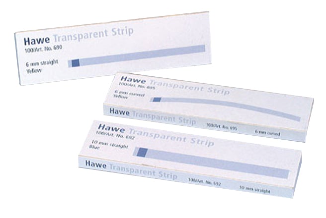 Transparent Strips Straight 6mm x 100mm Yellow (Ref. 690) 