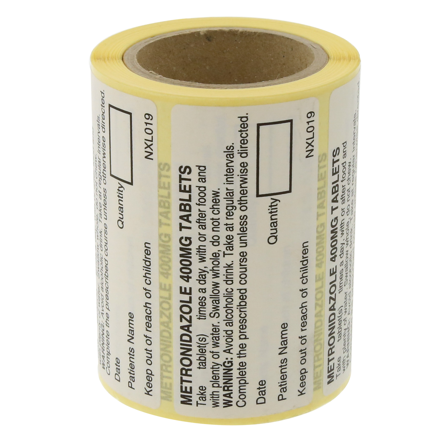 NXL019 Labels Metronidazole 400mg Tablets