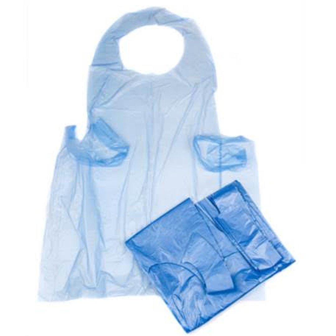 Disposable Aprons Blue - Flat Pack 
