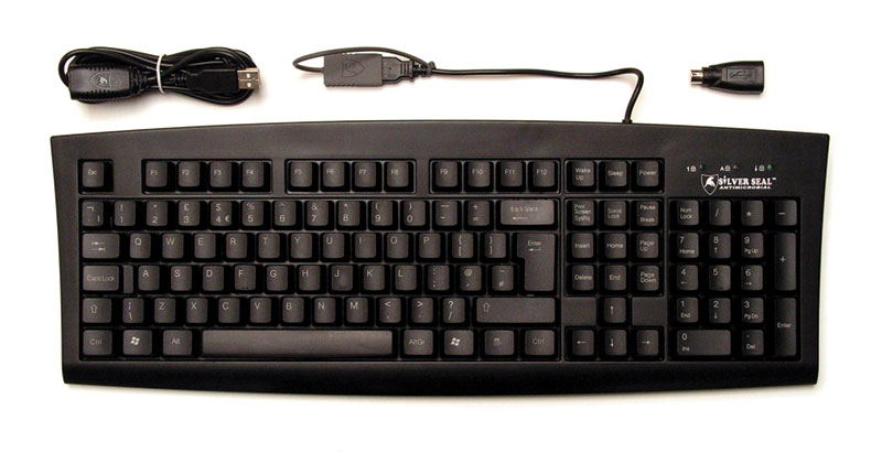 Silver Seal Antimicrobial Washable Keyboard 