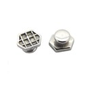 Bondable Contoured Lingual Buttons with hexagonal base 