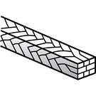8-Strand Stainless Steel Natural Archform 16x22 Lower 