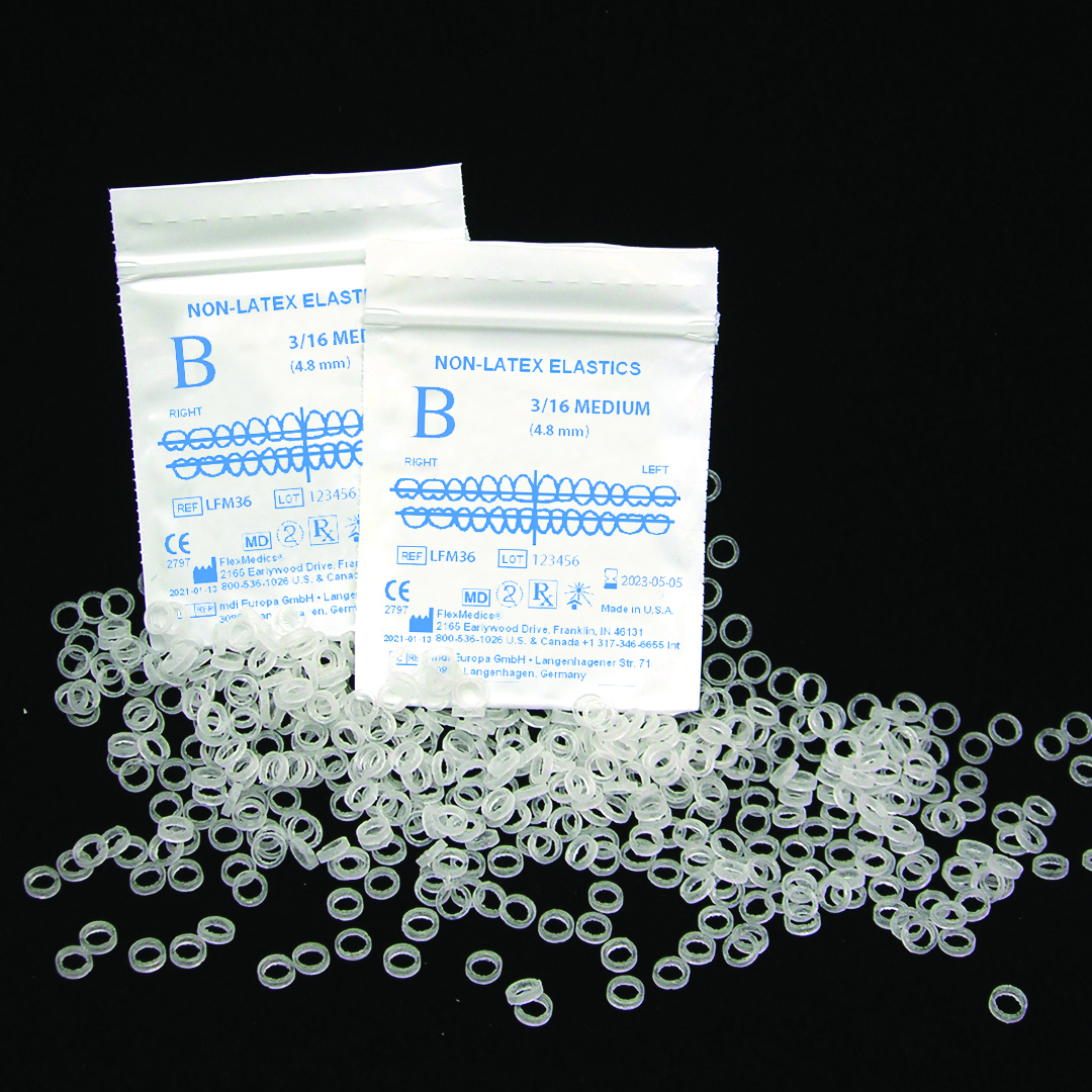 Latex elastics. High grade latex elastics 316 5mm. orthodontics latex elastics 316 heavy unicorn. orthodontics latex elastics 18 3,2 mm medium 4,5oz. elastics 14.