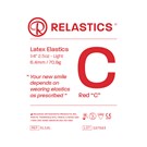 Patient Elastics Latex Relastics 1/4" / 6.4mm  Light 2.5oz  RED C 