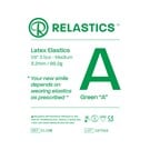 Patient Elastics Latex Relastics 1/8" / 3.2mm  Medium 3.5oz  GREEN A 