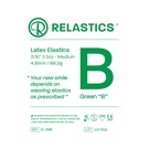 Patient Elastics Latex Relastics 3/16" / 4.8mm  Medium 3.5oz  GREEN B 