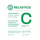 Patient Elastics Latex Relastics 1/4" / 6.4mm  Medium 3.5oz  GREEN C 