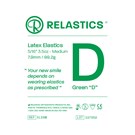Patient Elastics Latex Relastics 5/16" / 7.9mm  Medium 3.5oz  GREEN D 