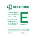 Patient Elastics Latex Relastics 3/8" / 9.5mm  Medium 3.5oz  GREEN E 