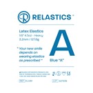 Patient Elastics Latex Relastics 1/8" / 3.2mm  Heavy 4.5oz  BLUE A 