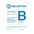 Patient Elastics Latex Relastics 3/16" / 4.8mm  Heavy 4.5oz  BLUE B 