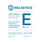 Patient Elastics Latex Relastics 3/8" / 9.5mm  Heavy 4.5oz  BLUE E 