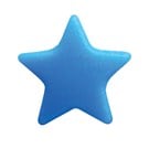 G&H DesignerTies Elastomeric Ligature Ties - Blue Stars - Pack 200 