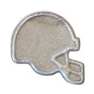 G&H DesignerTies Elastomeric Ligature Ties - Silver American Football Helmet - Pack 200 