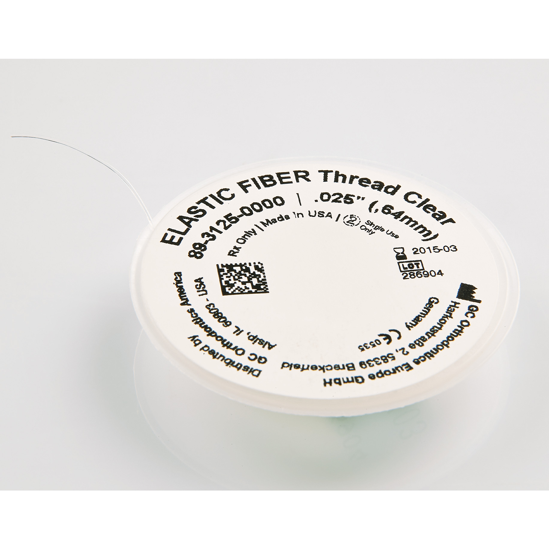 2A3328 ElastO Fiber 025X25 Spool Clear