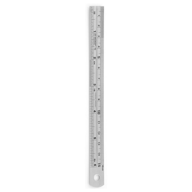 Orthodontic Ruler 6" Stainless Steel