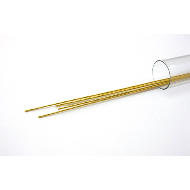 Gold Plated Retainer Wire .0155, multi stranded, 6-strand coaxial