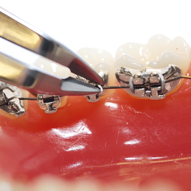 Lingual Reversed Ligature Cutter 40° angle, internal cutting surfaces