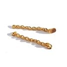 Extrusion Hook / Eyelet Gold 24 kt with Chain Ovoid Bonding Base 