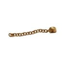 Extrusion Hook / Eyelet Gold 24 kt with Chain Square Bonding Base 