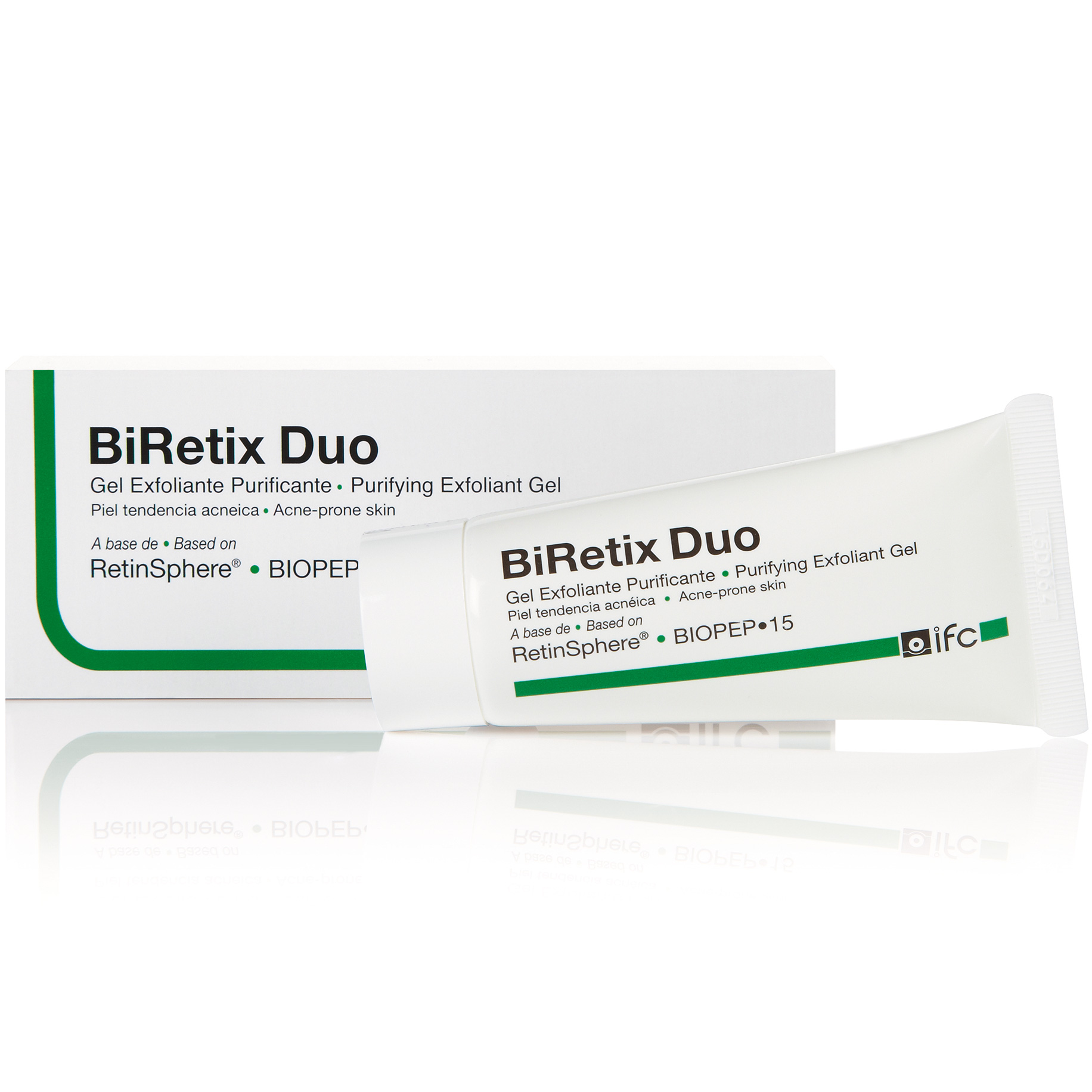 BIRETIX Duo. BIRETIX Duo Purifying Exfoliant Gel Anti-Blemish Gel Cantabria Labs себорегулирующий гель, 30 мл.. Муфлексин дуо гель. BIRETIX система.