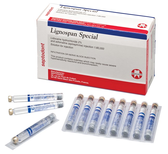 Lignospan Special 2% Glass Cartridges 1.8ml