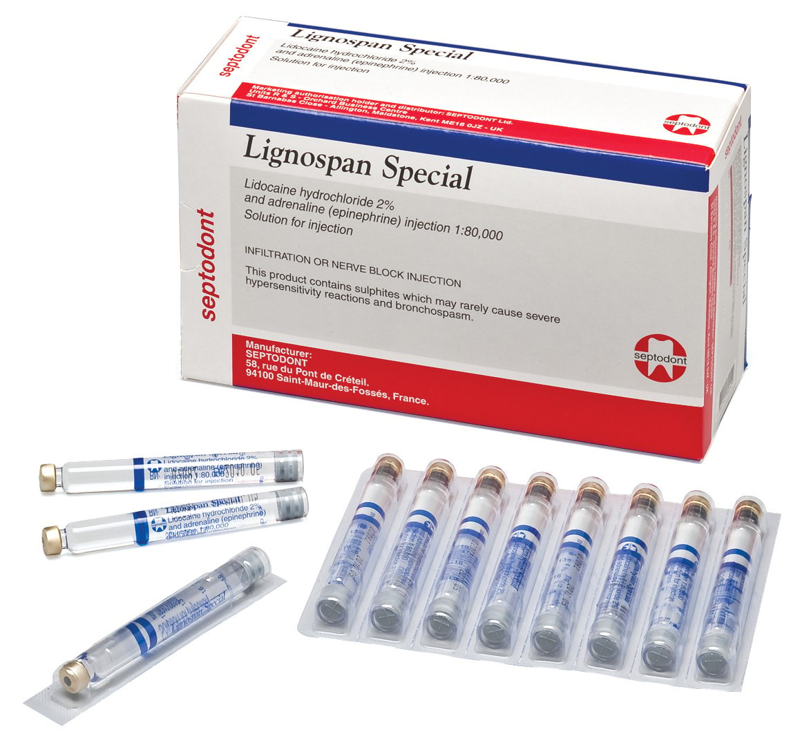 Lignospan Special 2% Glass Cartridges 2.2ml 