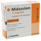Midazolam 2mg/2ml Ampoules (1mg/ml solution) 