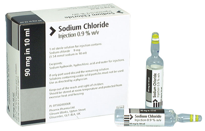 Sodium Chloride Injection B.P. 0.9% 10ml Ampoules 