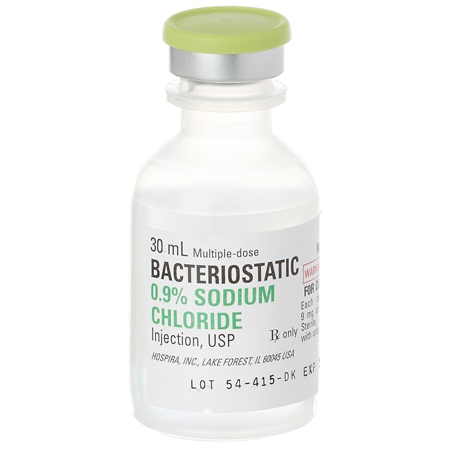 Bacteriostatic 0.9 Sodium Chloride Vial