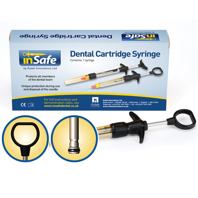 inSafe Syringes - 2.2ml O-Ring Aspiration, Thumb Ring