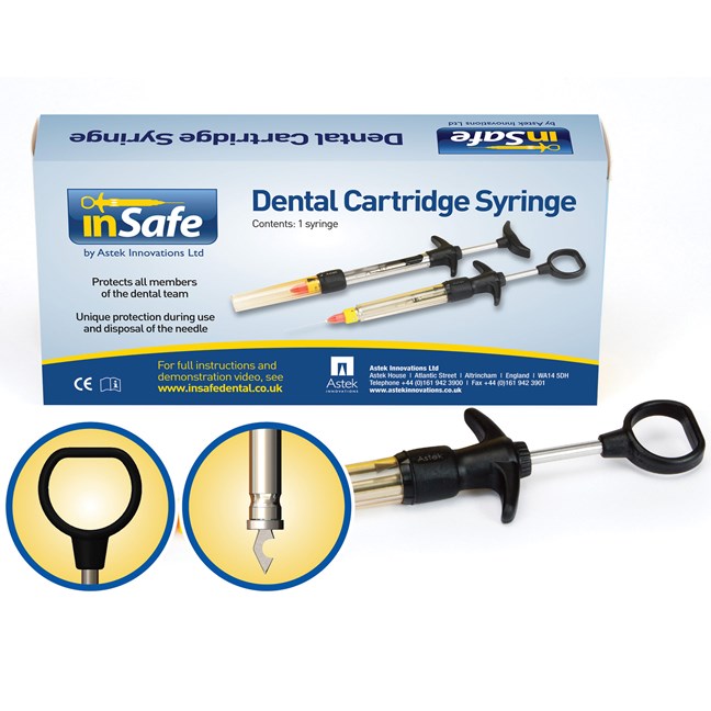 inSafe Syringes - 2.2ml Harpoon Aspirating, Thumb Ring