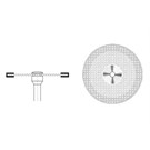 Superflex Diamond Open Meshed Disc Double Sided 22mm Diameter, 0.15mm Thickness. 