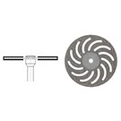 Superflex Diamond Arch Shaped Disc Double Sided 22mm Diameter  0.15mm Thickness 
