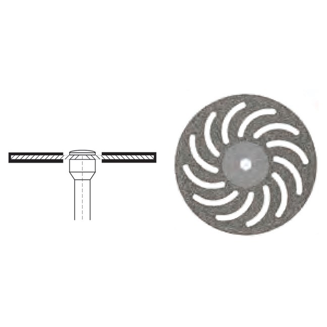 Superflex Diamond Arch Shaped Disc Double Sided 22mm Diameter 0.15mm Thickness