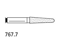 Two Striper Burs Round End Taper FG 767.7 FIne 