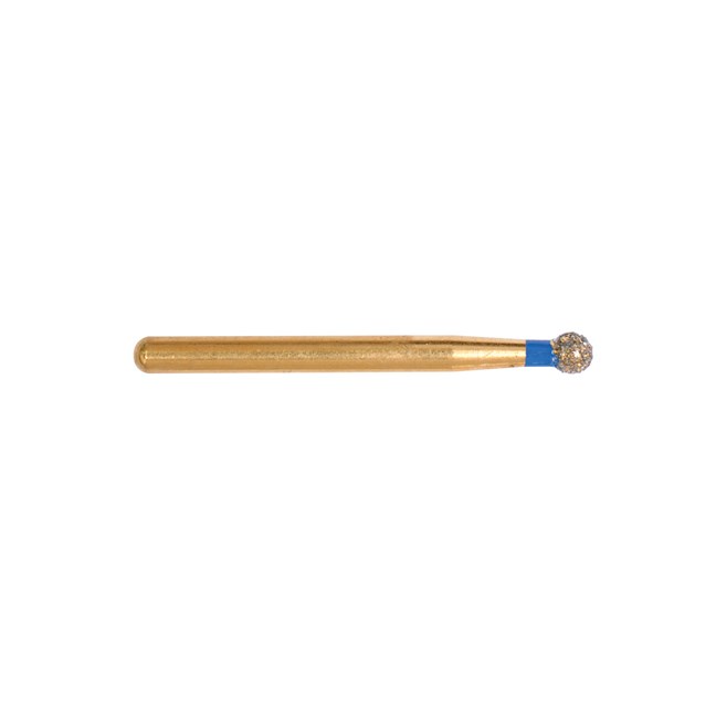 Gold Diamond Burs Round FG Medium 001/018