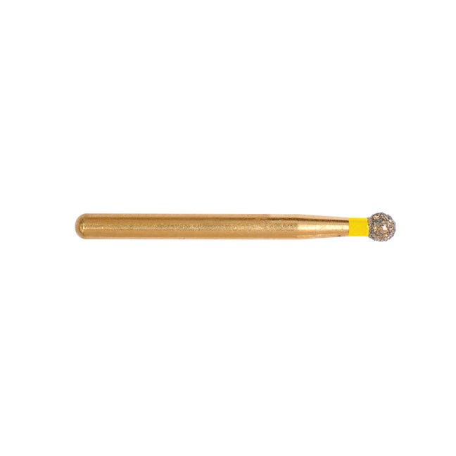 Gold Diamond Burs Round FG Extra Fine 001/018