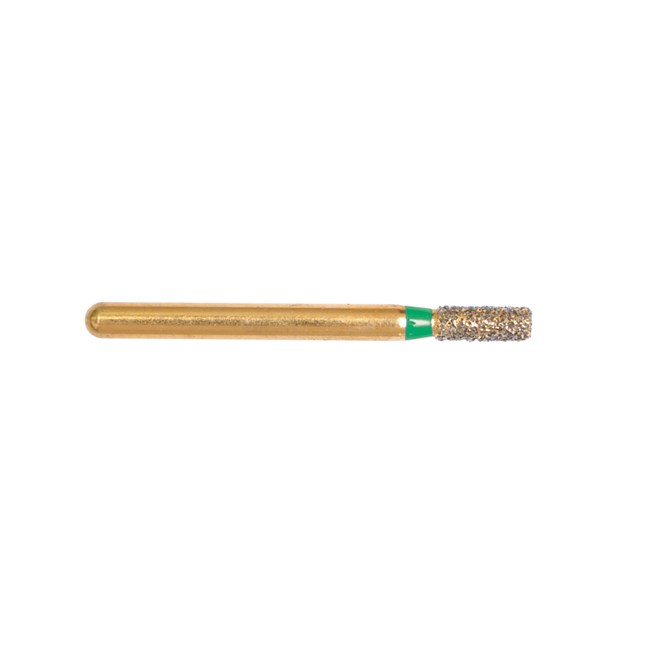 Gold Diamond Burs Cylinder FG Medium 109/015