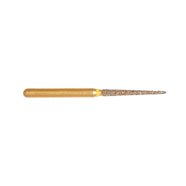 Gold Diamond Burs Tapered Point FG Extra Fine 167/012