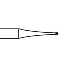 Steel Burs Round RA No. 1 007 