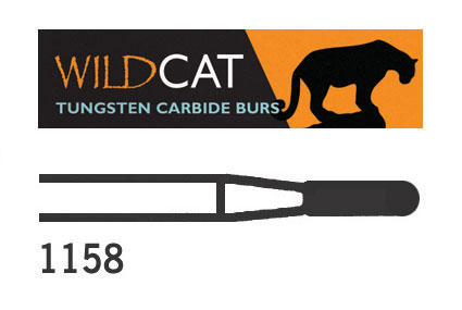 WildCat Tungsten Carbide Burs Dome Fissure Plain Cut FG 1158 012 