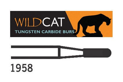 WildCat Tungsten Carbide Burs Dome Cross Cut FG 1958 012 