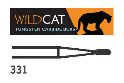 WildCat Tungsten Carbide Burs Pear Amalgam Plain Cut FG 331 010 